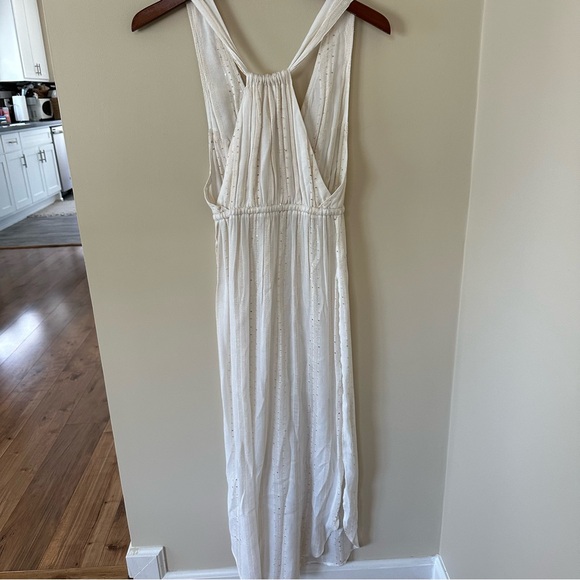 L*Space Kenzie Magic Hour Cover-Up Dress in Cream Metallic - Size XS - Picture 11 of 11